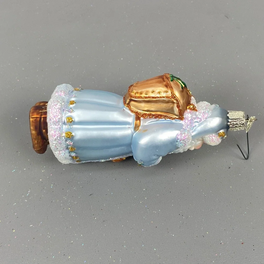 Old World Christmas Ornaments Lot Native Chief Cigar Store & Blue Father Santa
